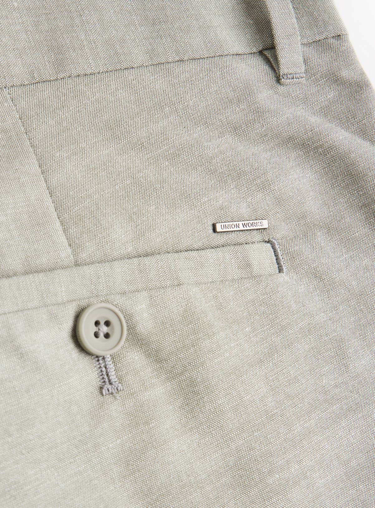 UNION WORKS Pale Green Tailored Trousers  40R - Image 4